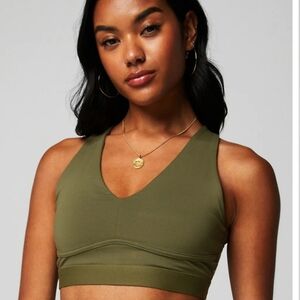 Fabletics All Day Every Day Low Impact Bra Green